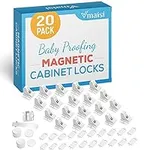 20 Pack Magnetic Cabinet Locks Baby