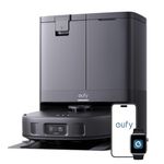 eufy X10 Pro Omni Robot Vacuum Cleaner With Mop, Incredible Suction, Dual Mops with 12 mm Auto-Lift and Carpet Detection, AI Obstacle Avoidance, Auto Mop Washing&Drying, Self-Emptying, Self-Refilling