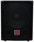 Rockville SBG1124 12" 600 Watt Passive 4-Ohm Pro DJ Subwoofer, MDF/Pole Mount