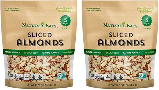 Nature's Eats Natural Sliced Almonds, 16 Ounce (Pack of 2)