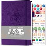 Legend Budget Planner – Financial Organizer Book. Money Account & Expense Tracker Notebook Journal for Household Monthly Budgeting (Purple)