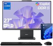 Lenovo IdeaCentre Business Computer All-in-One PC, 27" FHD 100Hz Display, Intel Core i7-13620H, 32GB DDR5, 1TB SSD, Wi-Fi 6, Windows 11 Pro with AI & Microsoft Copilot, Wireless KB & M, Grey