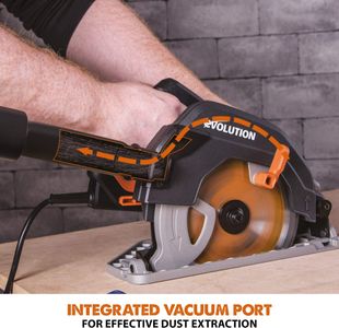 Evolution R185CCS Circular Saw – 185mm, TCT Blade, 64mm Depth, 230V