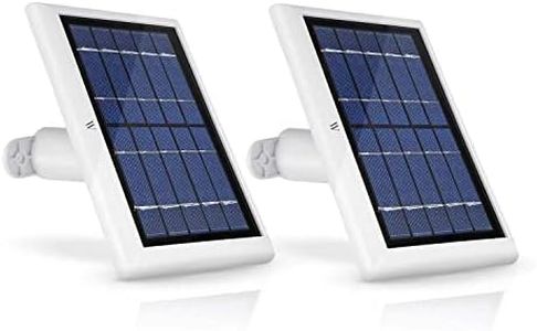 Wasserstein 2W 6V Solar Panel with 13.1ft/4m Cable Compatible with Arlo Ultra/Ultra 2, Arlo Pro 3/Pro 4, & Arlo Floodlight ONLY (2-Pack, White) - Camera Not Included