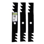 MaxPower 561812X Commercial Mulching Blade Set for 48" Cut John Deere Replaces GX21784/GY20852