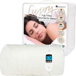 Homefront Single Electric Blanket – Soft Heated Bed Cover
