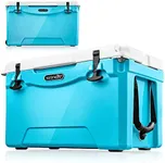 SereneLife Ultra-Tough 75-Quart Rotomolded Cooler Box, Holds Upto 63 Cans, Keeps Ice Up to 5 Days, Heavy-Duty Insulated Portable Ice Chest Box, Ideal for Camping, Beach, and Outdoor Adventures