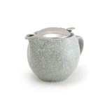 ZERO JAPAN Round Teapot 15 oz. (450 cc) with SLS Lid and Infuser Crackle Blue