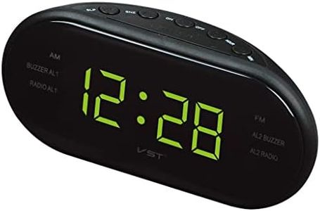 CALANDIS® Digital LED Display Clock AM FM Radio Alarm Clock with Dual Alarm EU Yellow