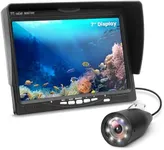 Pyle, Portable LCD Monitor Underwater Fishing Camera, 7"" TFT Screen, 1000TVL Camera, 12 Infrared Lights, Includes Carrying CASE, Water-Resistant, Long Cable, Durable Design, Ideal for Night Vision