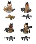 Collectible Special Operations Army Rangers Team - Battle Brick Custom Minifigures