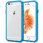 JETech Case for iPhone 6 Plus and iPhone 6s Plus 5.5-Inch, Non-Yellowing Shockproof Phone Bumper Cover, Anti-Scratch Clear Back (Blue)