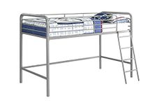 DHP Midsleeper Bunk Bed Silver/ Grey Single