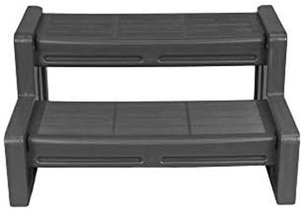 Vinyl Works 29 Inch Deluxe Resin Multi Purpose Home Garden Garage Spa and Hot Tub Steps, Gray