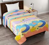 FRESH FROM LOOM Single Bed Kids Bed Blanket | Cartoon Printed Dohar for Kids Boy & Girls | Soft Children Comforters | Summer & Winter Blanket (60x90 Inches | Gud Night Multi Color)