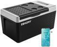 EUHOMY 12 Volt Refrigerator, 19QT(18L) Compressor Electric Cooler APP Control, Car Fridge -4℉~68℉, Portable Refrigerator 12/24V DC 100-240V AC, Portable Freezer for Camping, Travel, Boat
