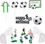 INNAL 15 Pieces Football Cake Topper Football Cake Decorations Soccer Cake Topper Cake Topper Football for Boys Girls Football Party Birthday Party Decoration Supplies Sports Theme Party Supplies