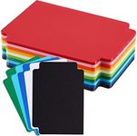 Trading Card Dividers Multicolor Card Page Dividers Frosted Card Separator with Tabs Plastic Divider Cards for Games Sports, 2.7 x 3.8 Inches (50)