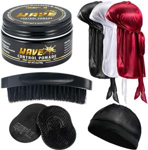 360 Wave Pomade Unguento Ondulato Per Gli Uomini, Tenuta Forte, Lavaggio Facile, Crema Per Capelli Allenamento A 360 Onde, Grasso Ondulato Per Gli Uomini