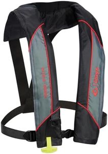 ONYX M-24 Essential Manual Inflatable Life Jacket, U.S. Coast Guard Approved, Lightweight, Low Profile, Approved for 16 Years of Age and Over; Over 80 pounds