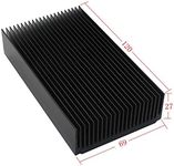 tatoko Black Aluminum Heatsink, Aluminium Heat Diffusion Cooling Fin 120 x 69 x 27mm/ 4.72"(L) x 2.72"(W) x 1.06"(H)