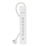 Belkin 7-Outlet Commercial Power Strip Surge Protector with 6-Foot Power Cord, 750 Joules (BE107000-06-CM)