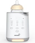 GROWNSY Bottle Warmer, 2024 Fast Baby Bottle Warmer for Breastmilk & Formula, Smart Temperature Control, with Timer, Thaw, Food Heater, Night Light, Calentador De Biberones for All Bottles