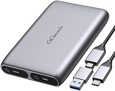 GiGimundo Dual-Bay 10Gbps M.2 NVME SSD Enclosure, Tool Free M.2 NVMe to USB Adapter, USB 3.2 gen 2 M.2 NVMe Reader Supports M and B&M Keys and Size 2230/2242 /2260/2280 SSDs