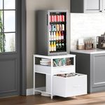 Herture Mini Fridge Stand with 3 St