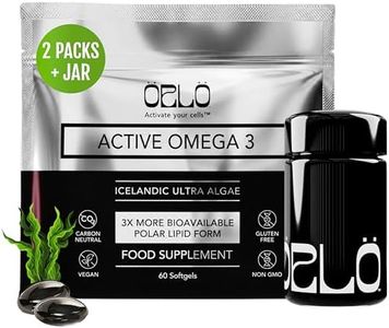 Orlo Omega 3 - Vegan Omega 3 Supplement - Triple Strength Omega3s - Plant Based DHA & EPA Fatty Acids - Algae Omega-3 Oil - Sustainable Krill or Fish Oil Alternative (120 Mini Softgels Kit)