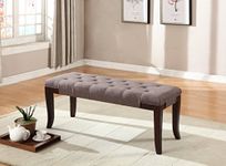 Brown Tufted Benches