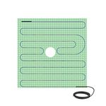 WarmlyYours TempZone Electric Radiant Floor Heating Shower Mat, Easy Installation in Any Wet Location, 7.1 sq. ft. (32" x 32")