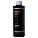 Furniture Clinic Leather Repair Paint & Dye | 2-in-1 Seal and Color | Use on Faded, Worn, and Scratched Car Seats, Clothing | Quick and Easy Leather Restorer for Furniture (Midnight Black, 50ml/1.6oz)