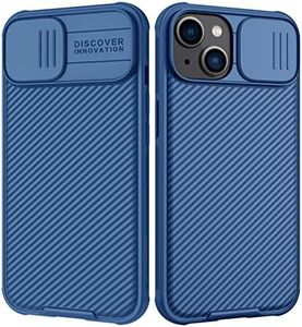 Nillkin Camshield for iPhone 14 Plus Case, Slide Camera Cover Case for iPhone 14 Plus Lens Protection Anti-Scratch Hard PC & TPU Slim Shockproof Protective Phone Case for iPhone 14 Plus 6.7'' Blue