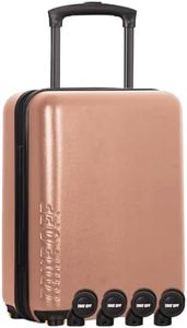 Take OFF Luggage - Personal Item Rolling Suitcase 3.0, TSA Approved, Small Carry On, Under the Seat, Hard Shell with Removable Wheels, Light Weight Bag, Airplane Travel Essential Accessories, 18x14x8