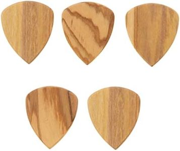 VGOL 5Pcs Olive Wood Guitar Picks Replacement Wood Guitar Plectrums Instrument Accessories for Electric Guitar Bass 32x27x2.2mm