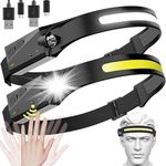 Led Headlamp Rechargeable, 2PCS 230