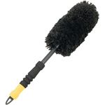 Meguiar's X1902EU Supreme Microfibre Wheel Brush, Medium, Completely Safe Wheel Cleaning, Black