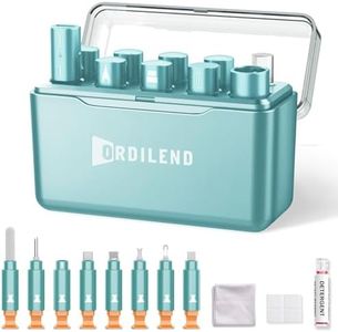 Ordilend for iPhone Cleaning Kit for Charging Port Cleaner, Multi-Tool iPhone Cleaner Repair Lightning Cable, Cell Phone Cleaning Kit for iPad, Connector, Speaker, Airpod with Storage Case, Mint