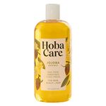 HobaCare Jojoba Oil - 100% Pure, Unrefined Jojoba Oil Cold Pressed for Scalp & Nails - Natural Jojoba Oil for Hair & Beard Care, Women & Kids (16 fl oz / 473 ml)