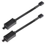 SilverStone Technology PWM Fan RPM Reduction Cable Dual Pack, Black CPF05