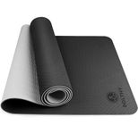 Bolthy 6mm TPE Yoga Mat (72 INCH x 24 INCH) - Black Experience Comfort and Balance During Your Yoga Practice