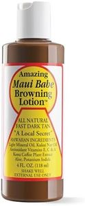 Maui Babe Browning Lotion - Natural Hawaiian Tan Accelerator with Vitamins & Antioxidants - Moisturizing Formula for All Skin Types - Made in USA - 4 fl oz