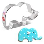 Cute Elephant Cookie Cutter 10.8 cm, Made in USA by Ann Clark