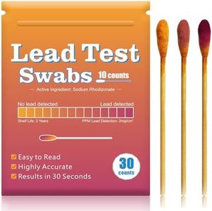 TAEING Lead Test Swabs, 30pcs Instant Lead Test Kit, Rapid Home-use Testing for Painted Surfaces, Ceramics, Dishes, Metal, Wood, Quickly Results in 30s