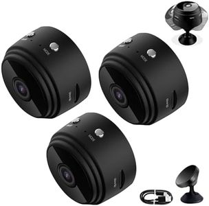 Spyfocus Mini WiFi Camera, Spyfocus Camera, Spy Focus Security Cameras, Night Vision Motion Detection Security Cam Covert Cameras, Mini Guard Cam 1080p HD for Home Indoor Outdoor (3PCS)