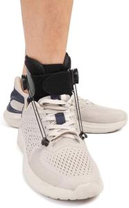 JOMECA AFO Foot Drop Brace Adjustable Tension with Dual-Dial Drop Foot Brace for Walking with Shoe Use with Shoes Featuring Eyelets (Medium, Pair)