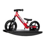 Strider 12” Sport Bike (Red) + Rocking Base - Helps Teach Baby How to Ride a Balance Bicycle - for Kids 0 to 4 Years - Easy Assembly & Adjustments