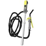 TERA PUMP TREP03-TXL Multi-Purpose Powered Liquid Transfer Pump - 110V AC / 12VDC, 2.9 GPM, 10ft Discharge Hose (Great for Gas Diesel/Kerosene and more)