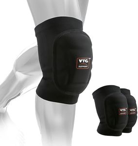 VTG SUPPORT 1 Pair Soft Foam Knee Pads for Men & Women, Shock Absorbing Support, Professional Knee Protectors for Volleyball, Dance, Workout, Gardening, Crossfit & Multi Sports